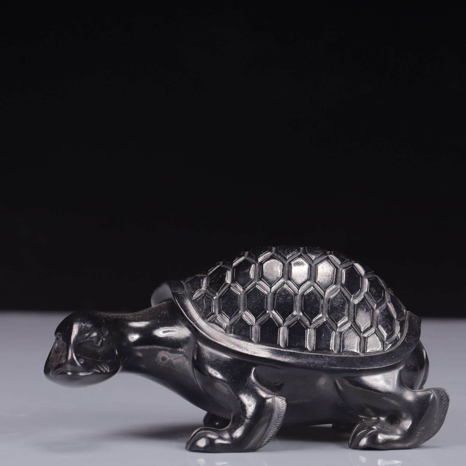 An Exquisite Blabk Jade Turtle Ornament (1 of 9)