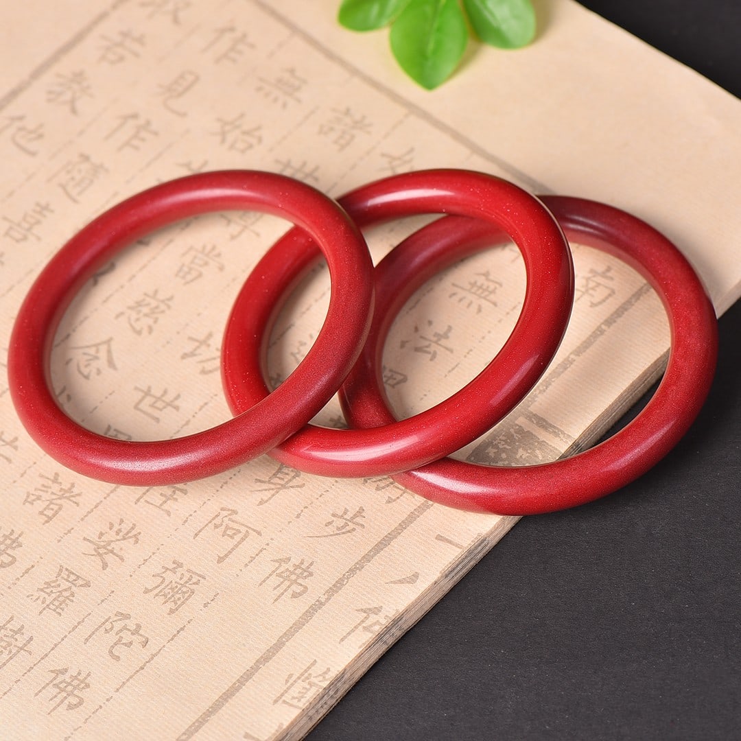 An Exquisite Cinnabar Bracelets - 4
