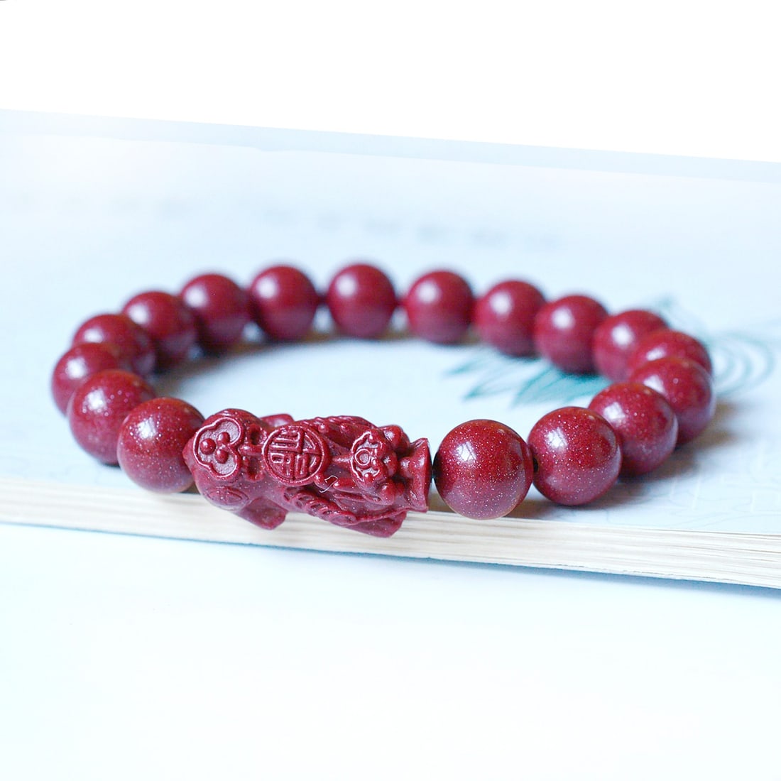 An Exquisite Cinnabar Wealth-Attracting Creature Bracelets - 2