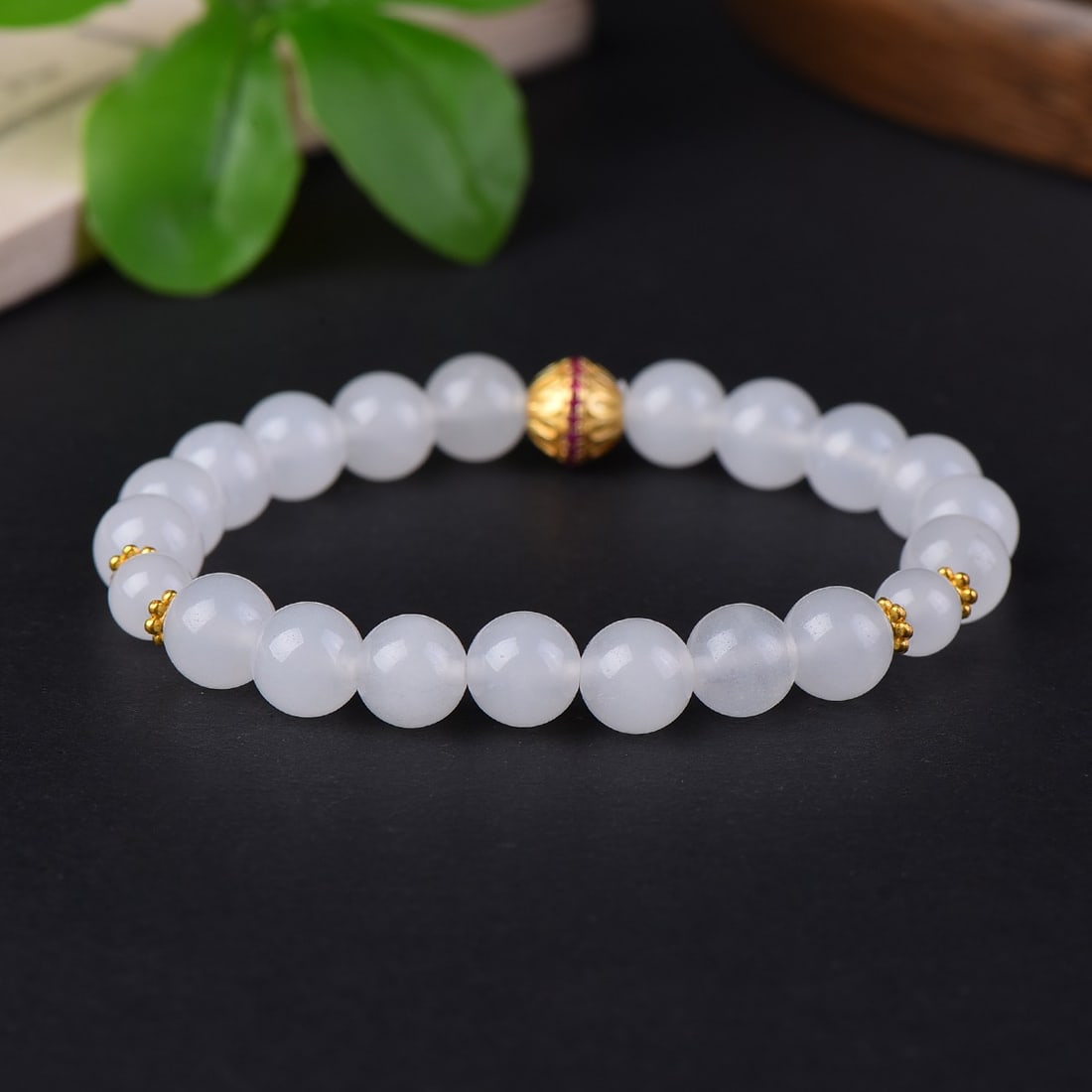 An Exquisite White Jade Bracelets - 5