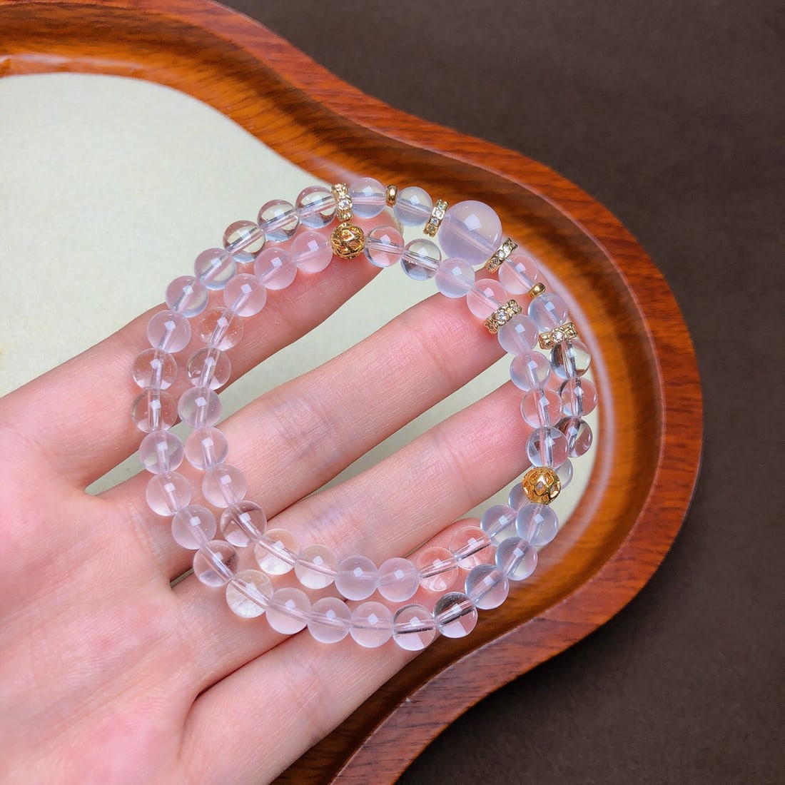 An Exquisite Crystal Bracelets: An Exquisite Crystal Bracelets,Size:0.3in,0.4in,Weight:23g 水晶手串