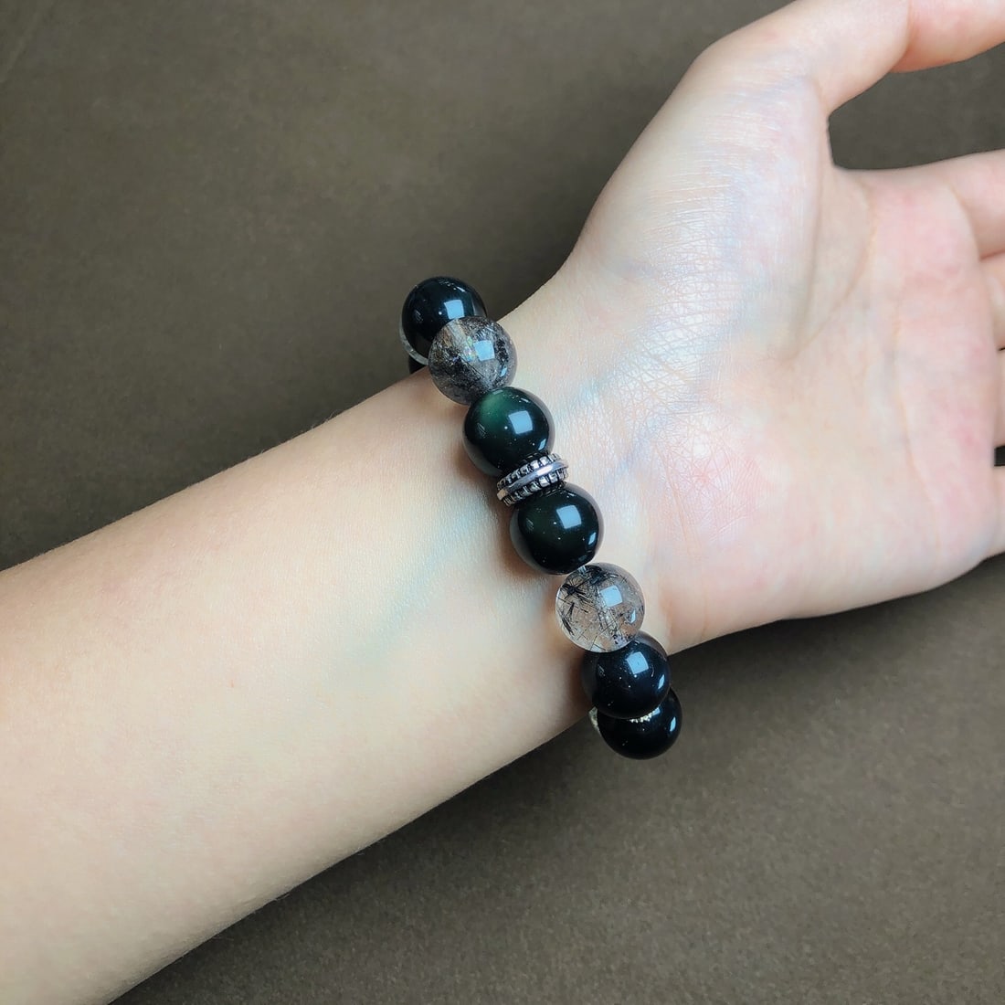 An Exquisite Crystal Obsidian Bracelets - 6