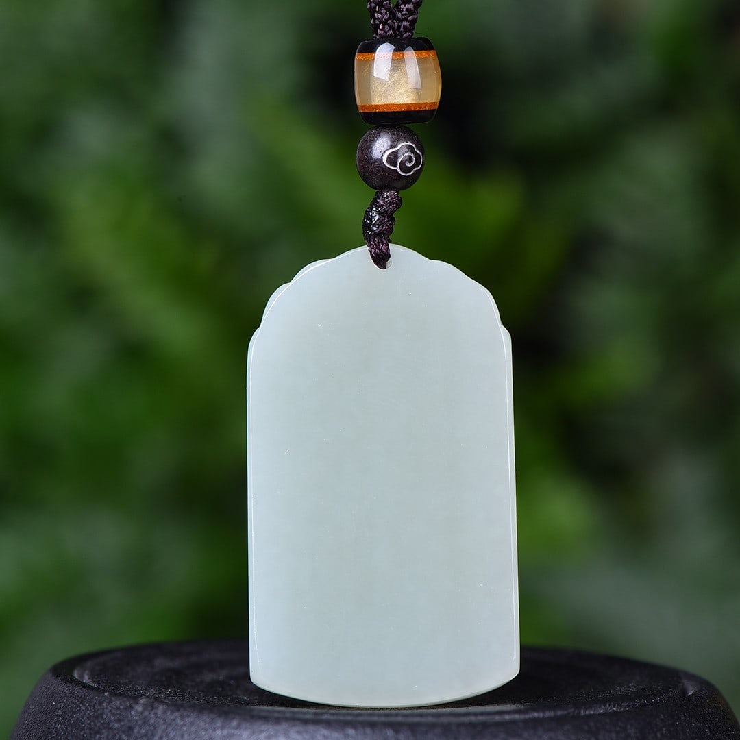 An Exquisite White Jade Monkey Pendant - 2