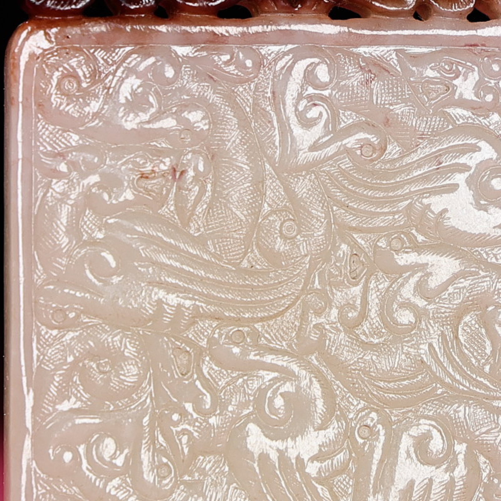 An Exquisite White Jade Dragon Pattern Pendant - 6