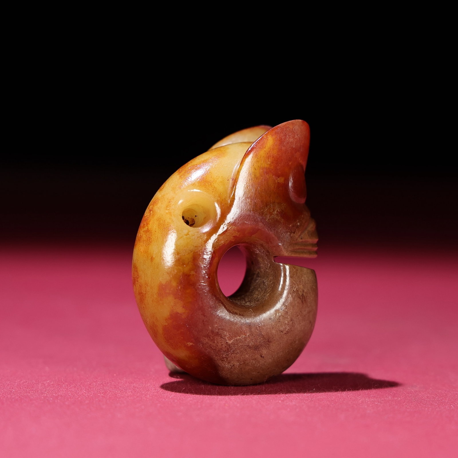 An Exquisite White Jade Beast-Face Pattern Pendant - 4