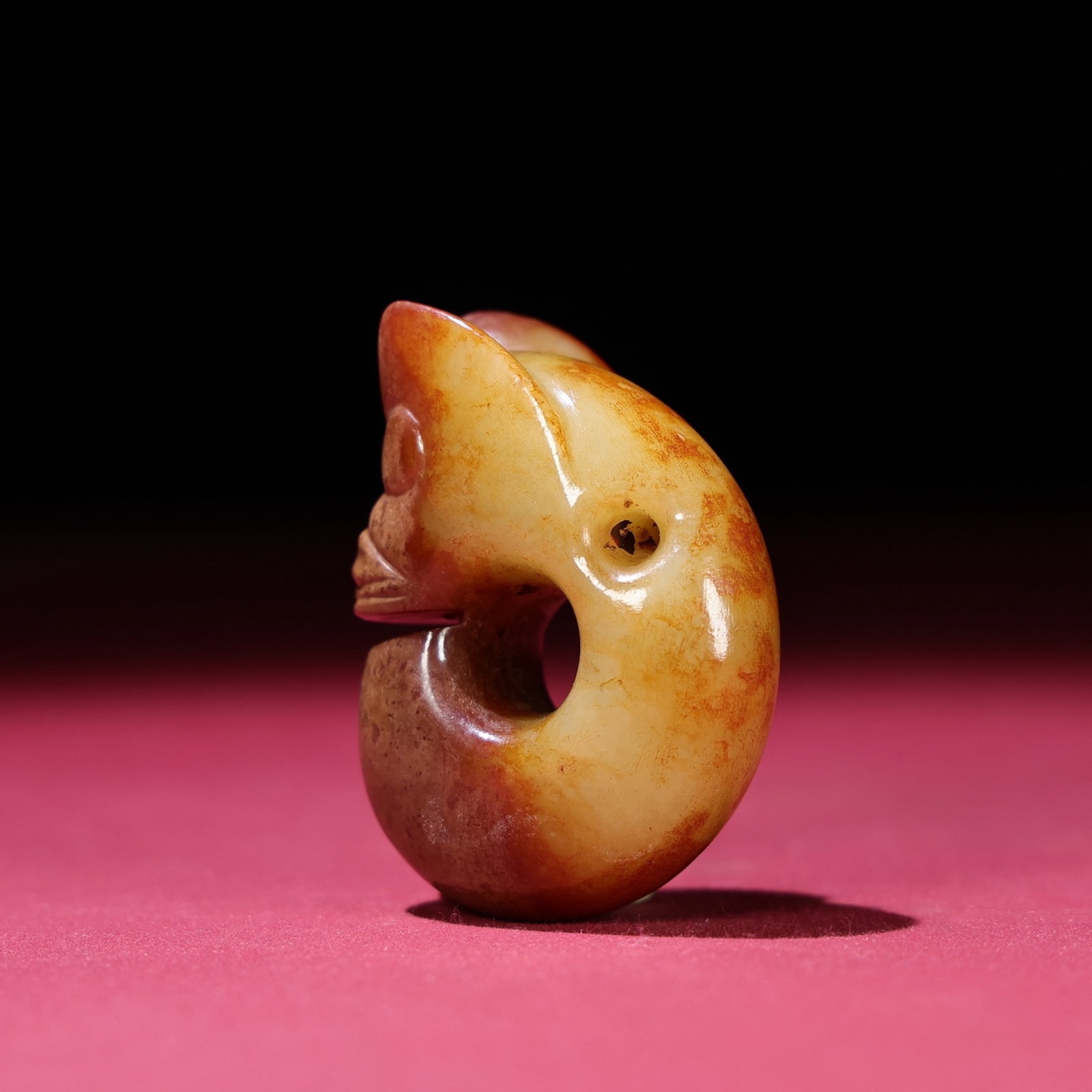 An Exquisite White Jade Beast-Face Pattern Pendant - 6