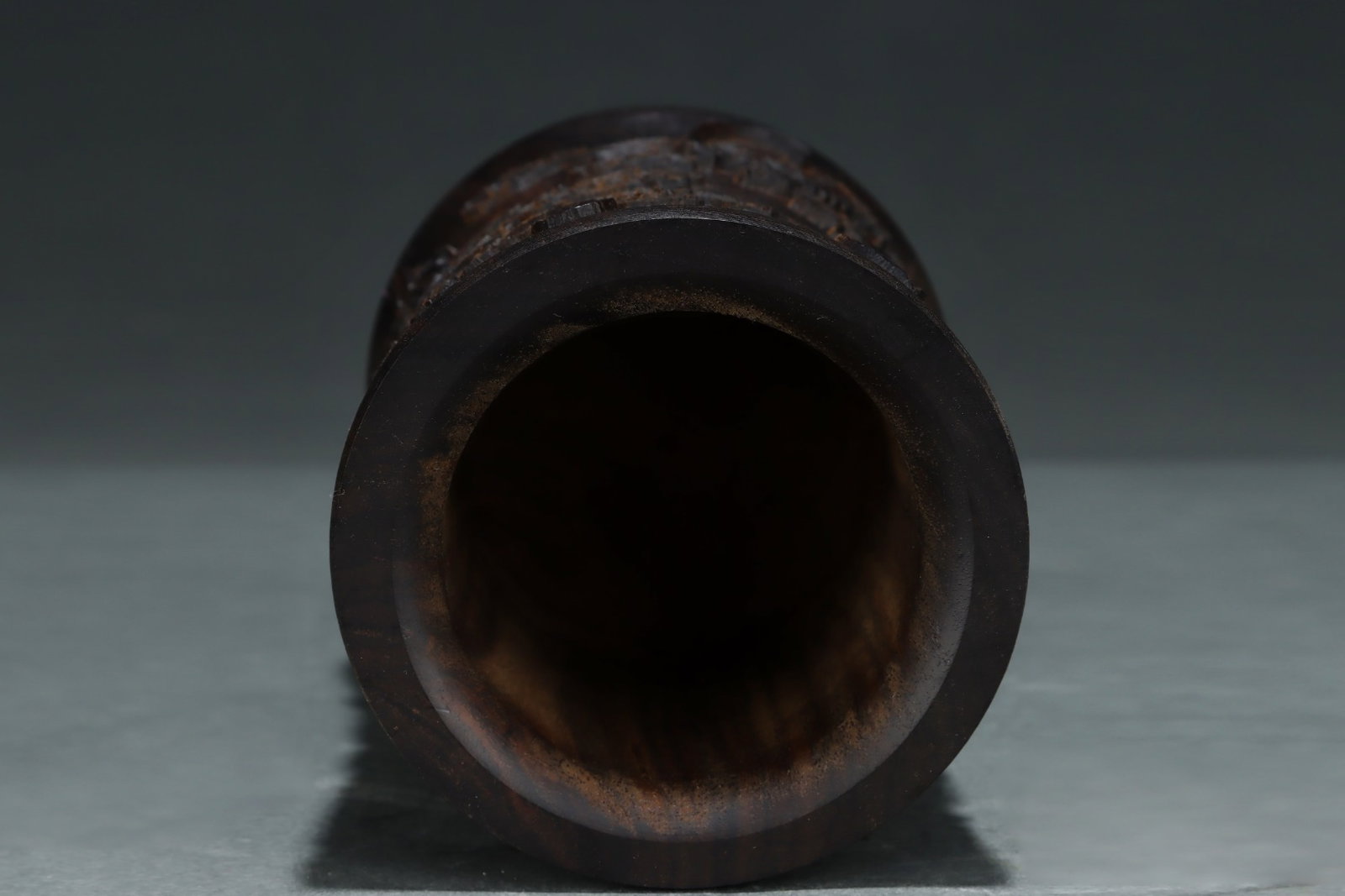 A Rare Eaglewood Auspicious Beast Pattern Brush Pot - 7
