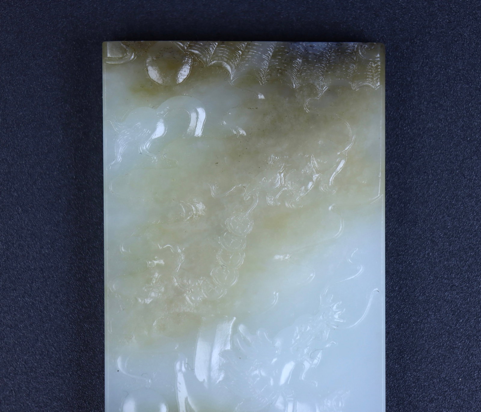 An Exquisite White Jade Dragon Pattern Ornament - 5