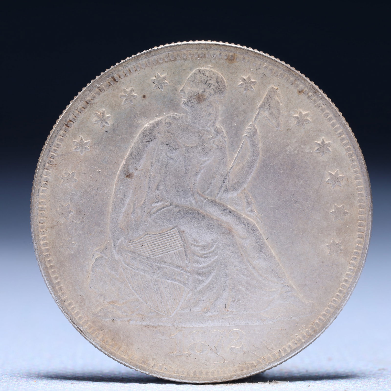 USA One Dollar 1872 Coin: American coin. IN GOD WE TRUST / LIBERTY / 1872 / UNITED STATES OF AMERICA / ONE DOL. Weight:26.9g.