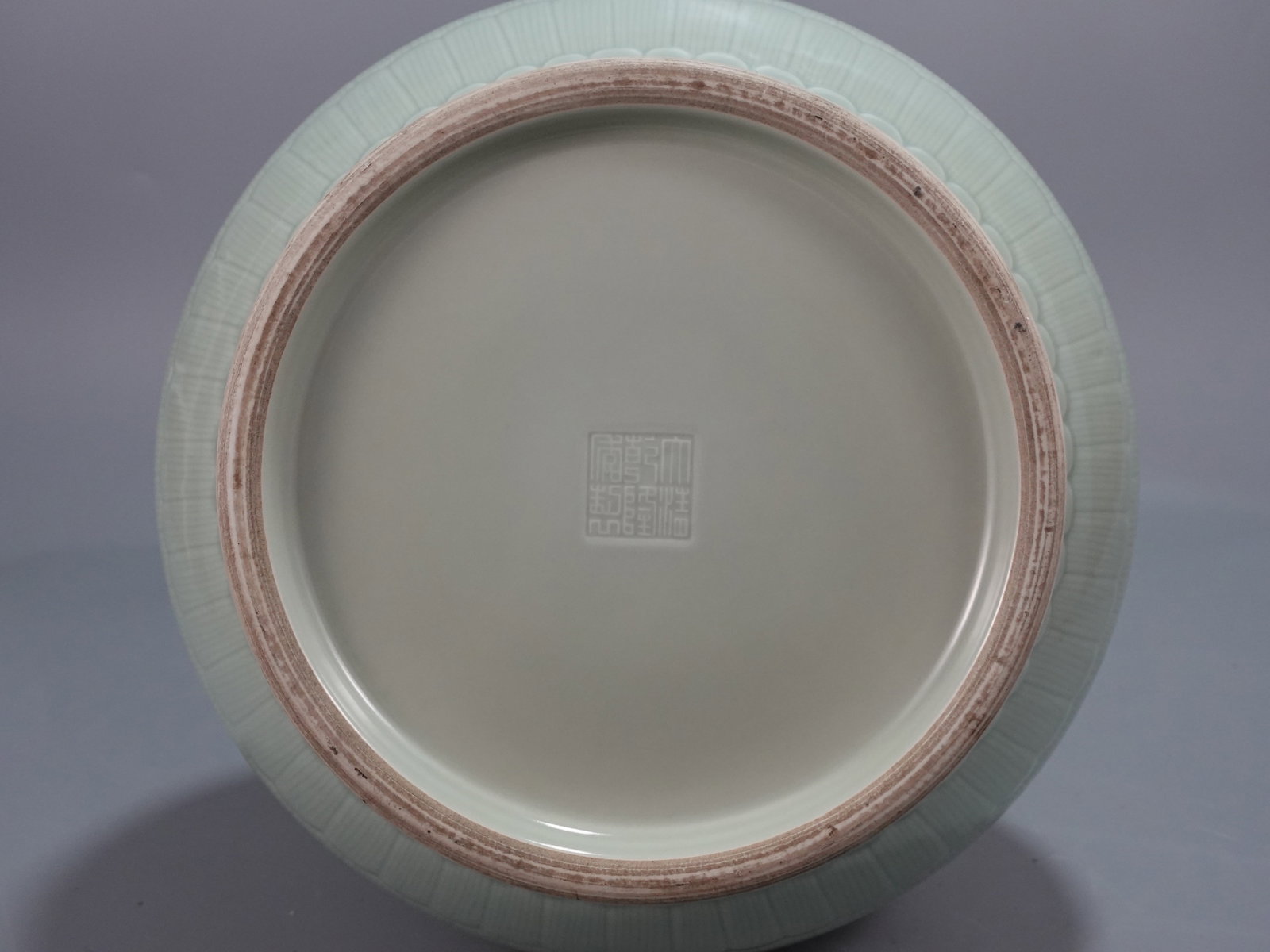 A Huge Celadon Glazed Double-Ears Vase - 9
