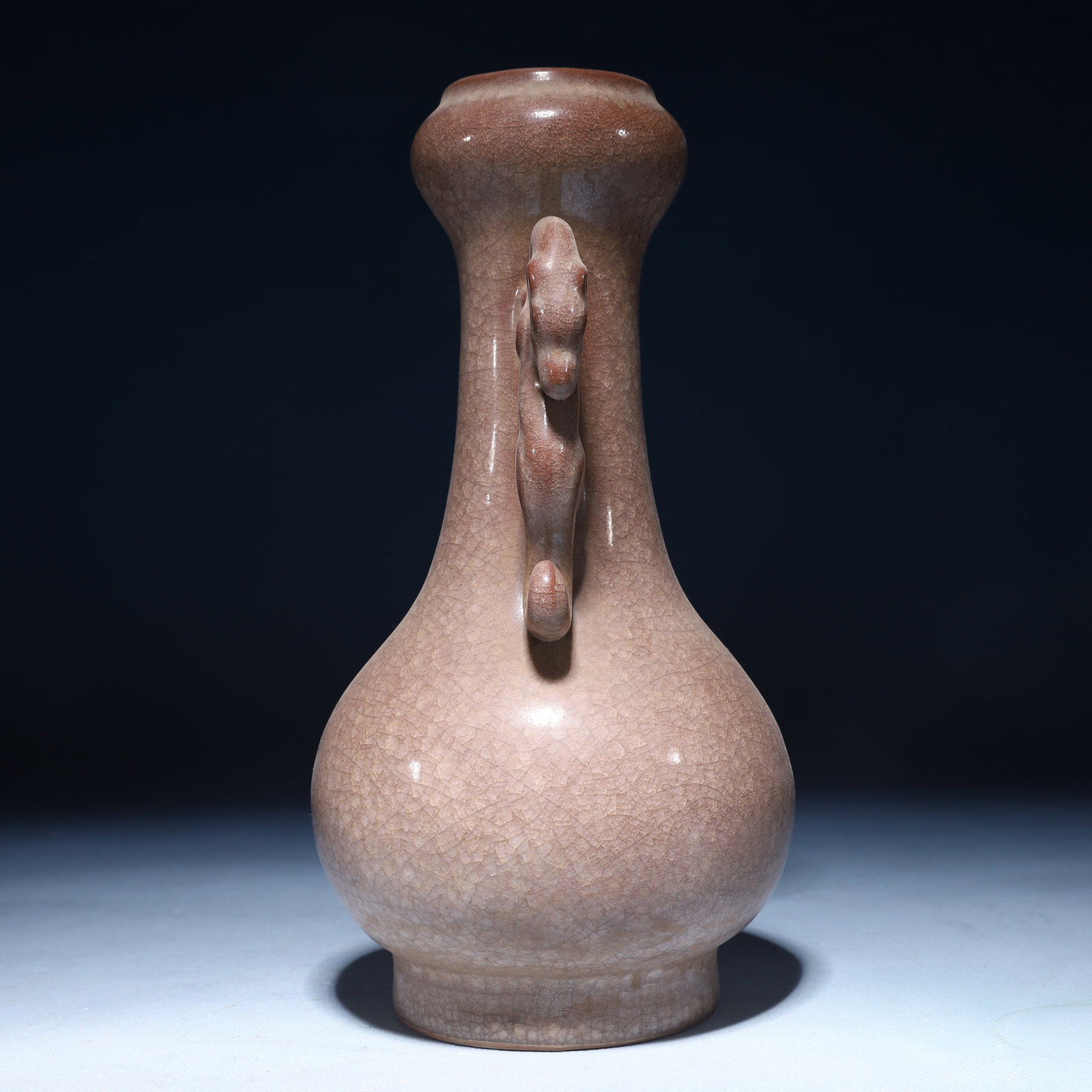 An Exquisite Guan yao Double-Ears Vase - 5