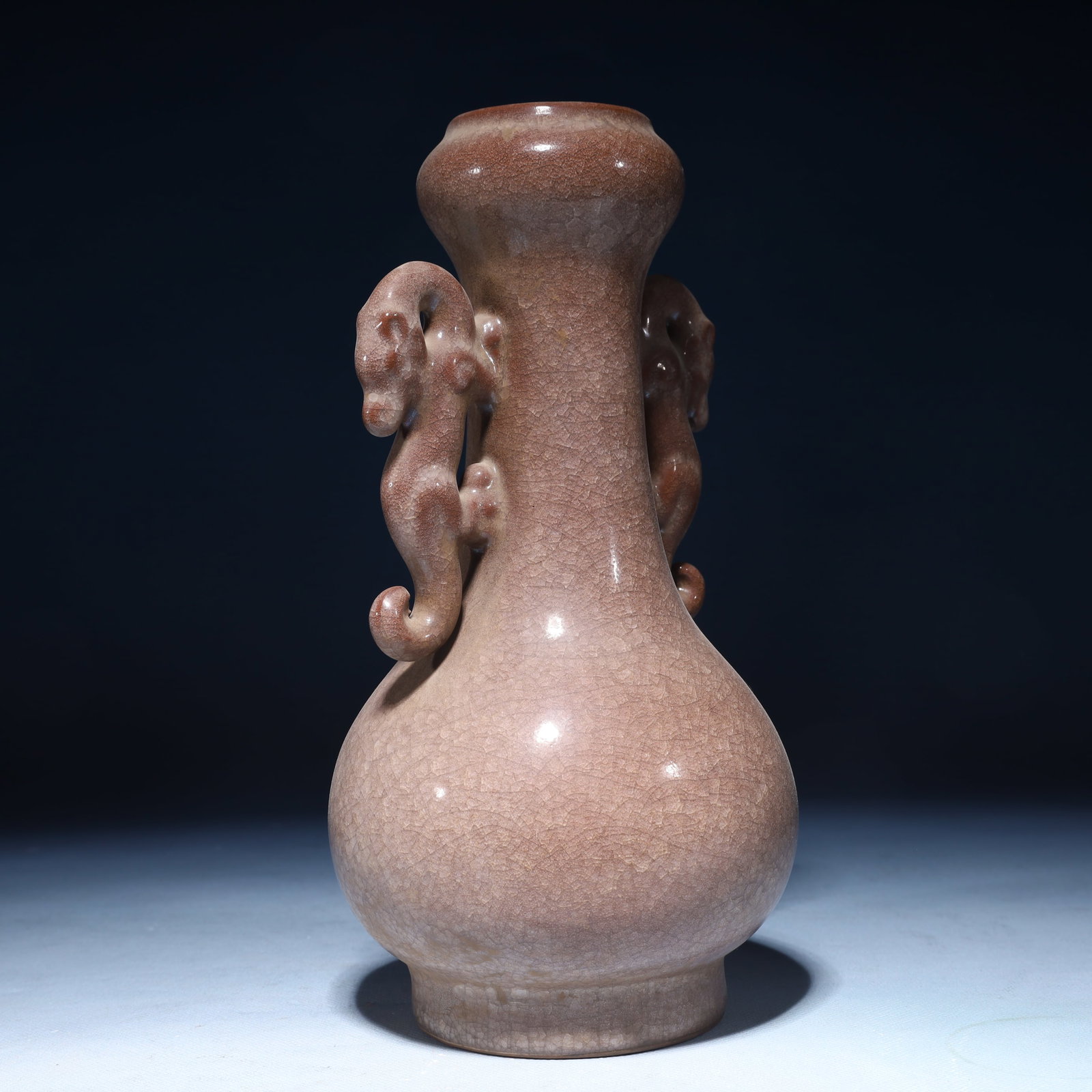 An Exquisite Guan yao Double-Ears Vase - 6