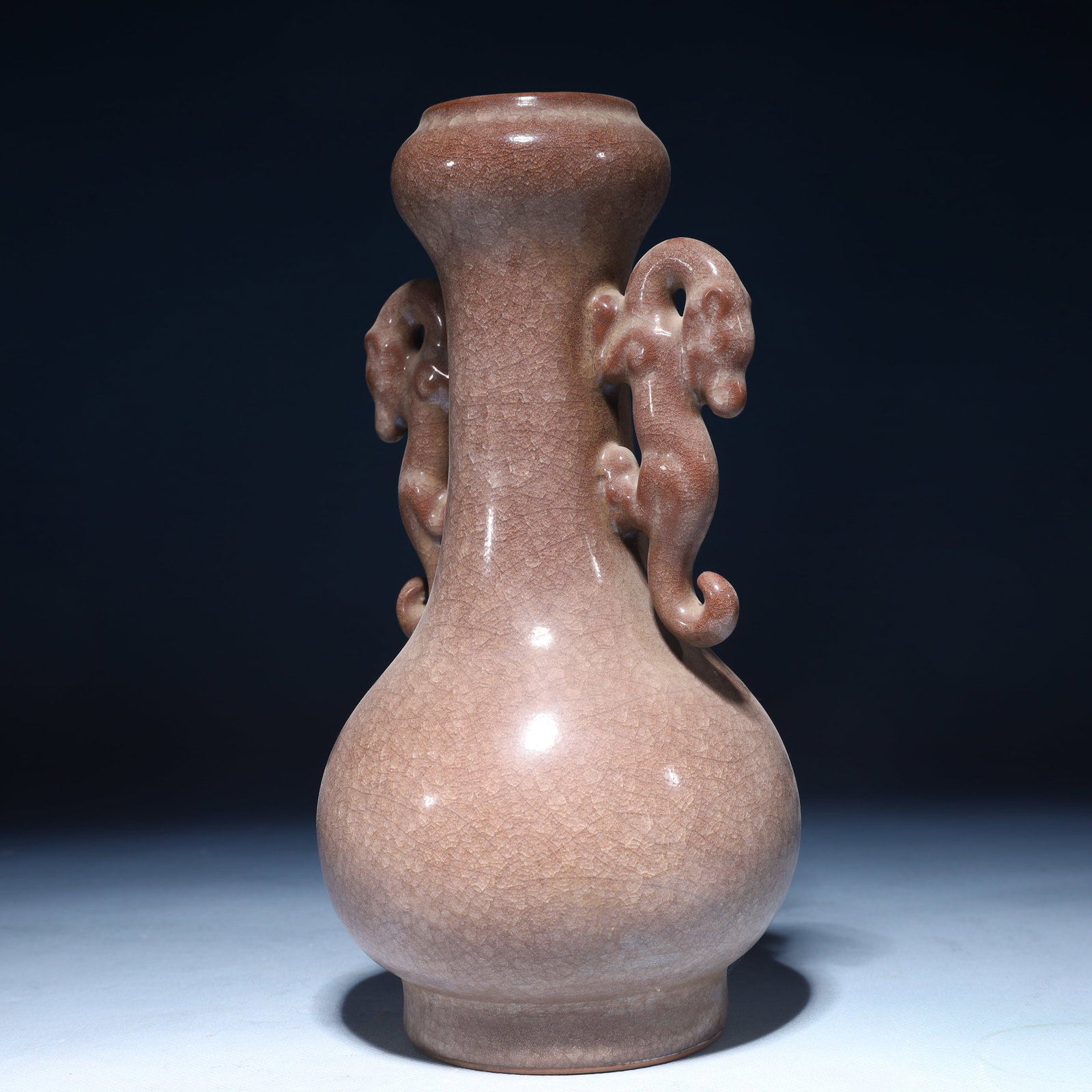 An Exquisite Guan yao Double-Ears Vase - 8