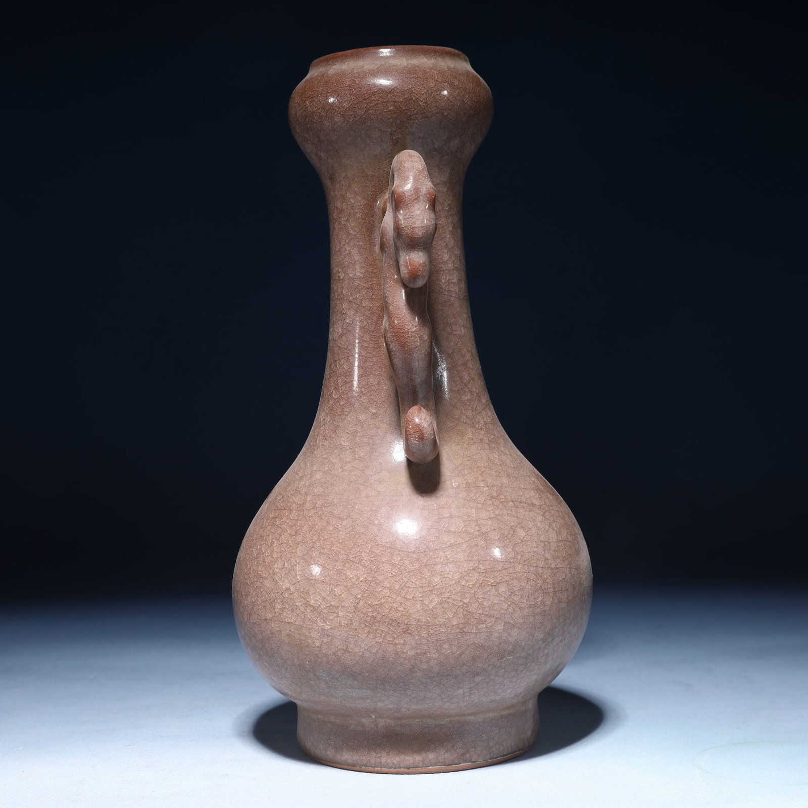 An Exquisite Guan yao Double-Ears Vase - 9