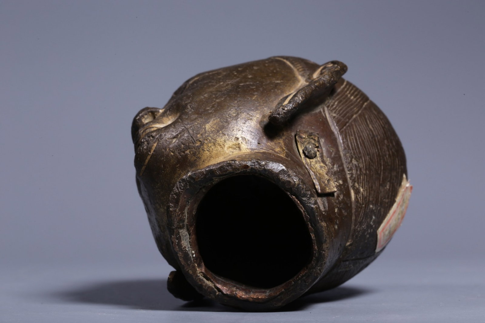 A Rare Bronze Guru's Head - 10