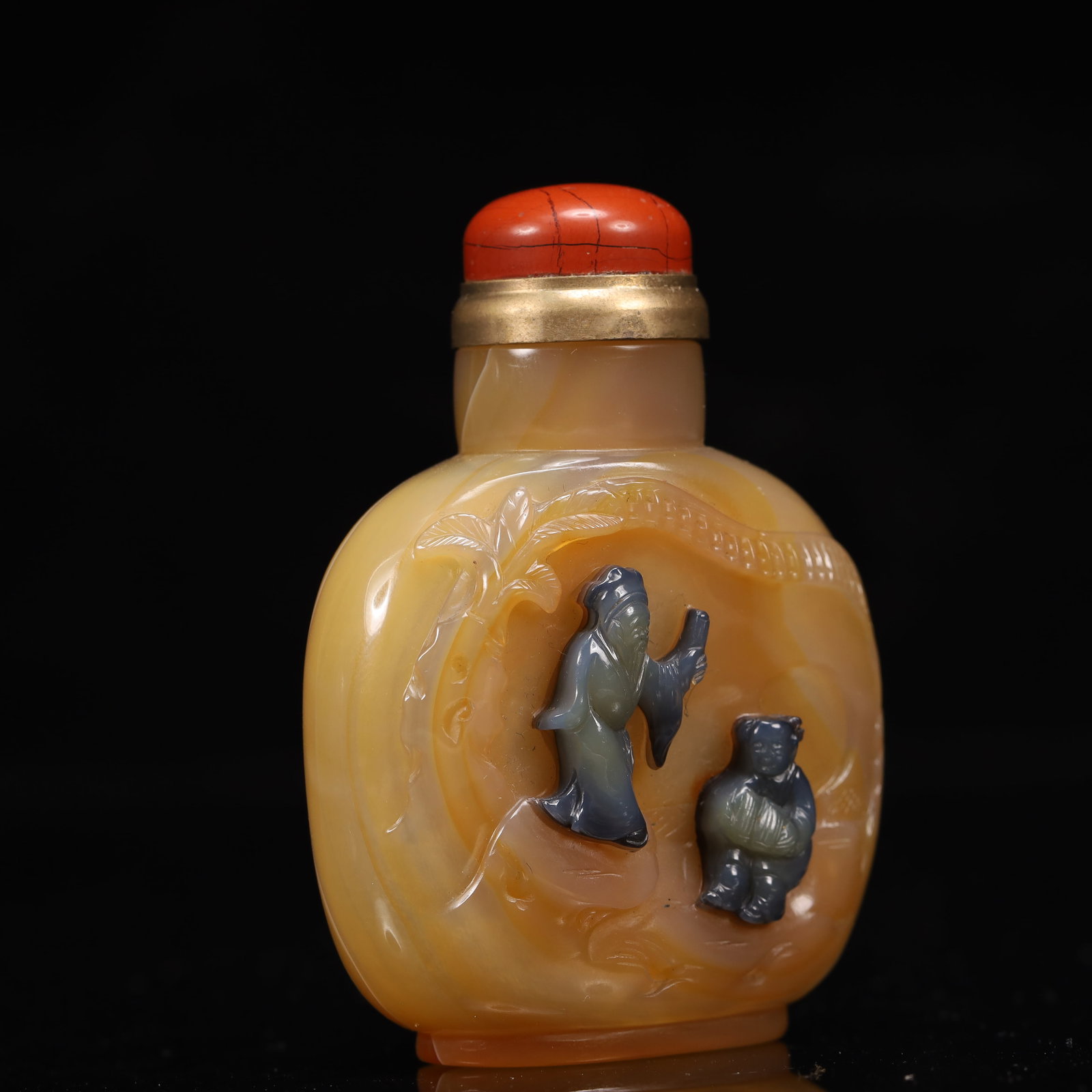 An Exquisite Agate Figure Pattern Snuff Bottle - 3