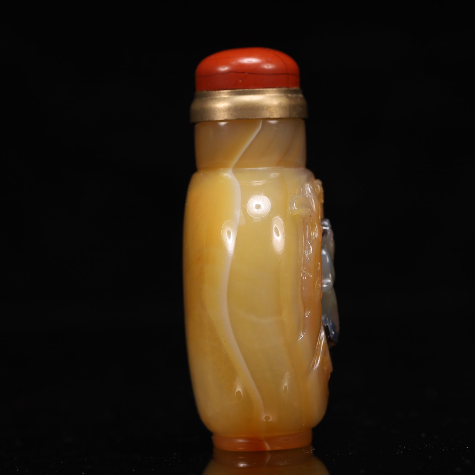 An Exquisite Agate Figure Pattern Snuff Bottle - 4