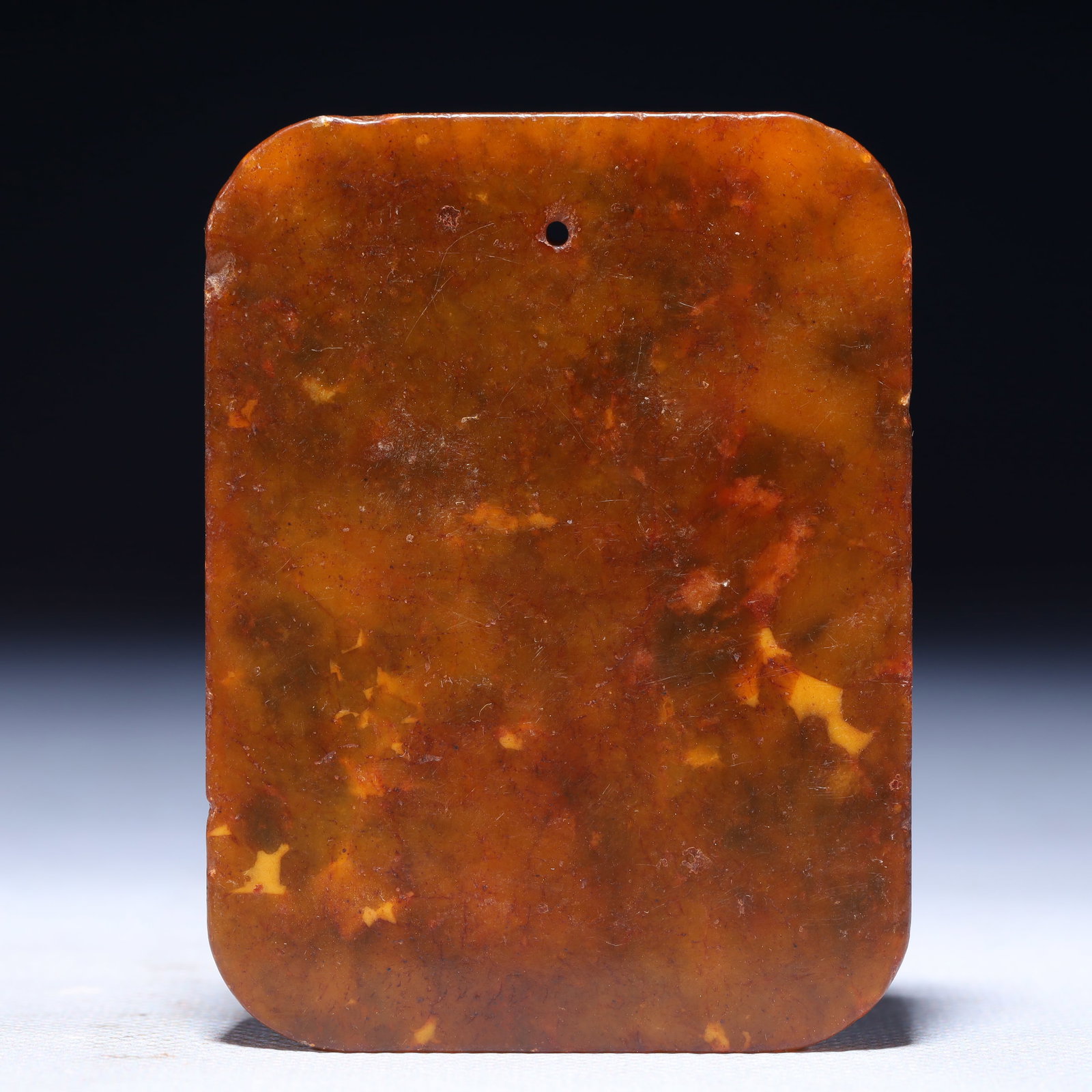 An Exquisite Archaic Jade Trigram Pattern Pendant - 3