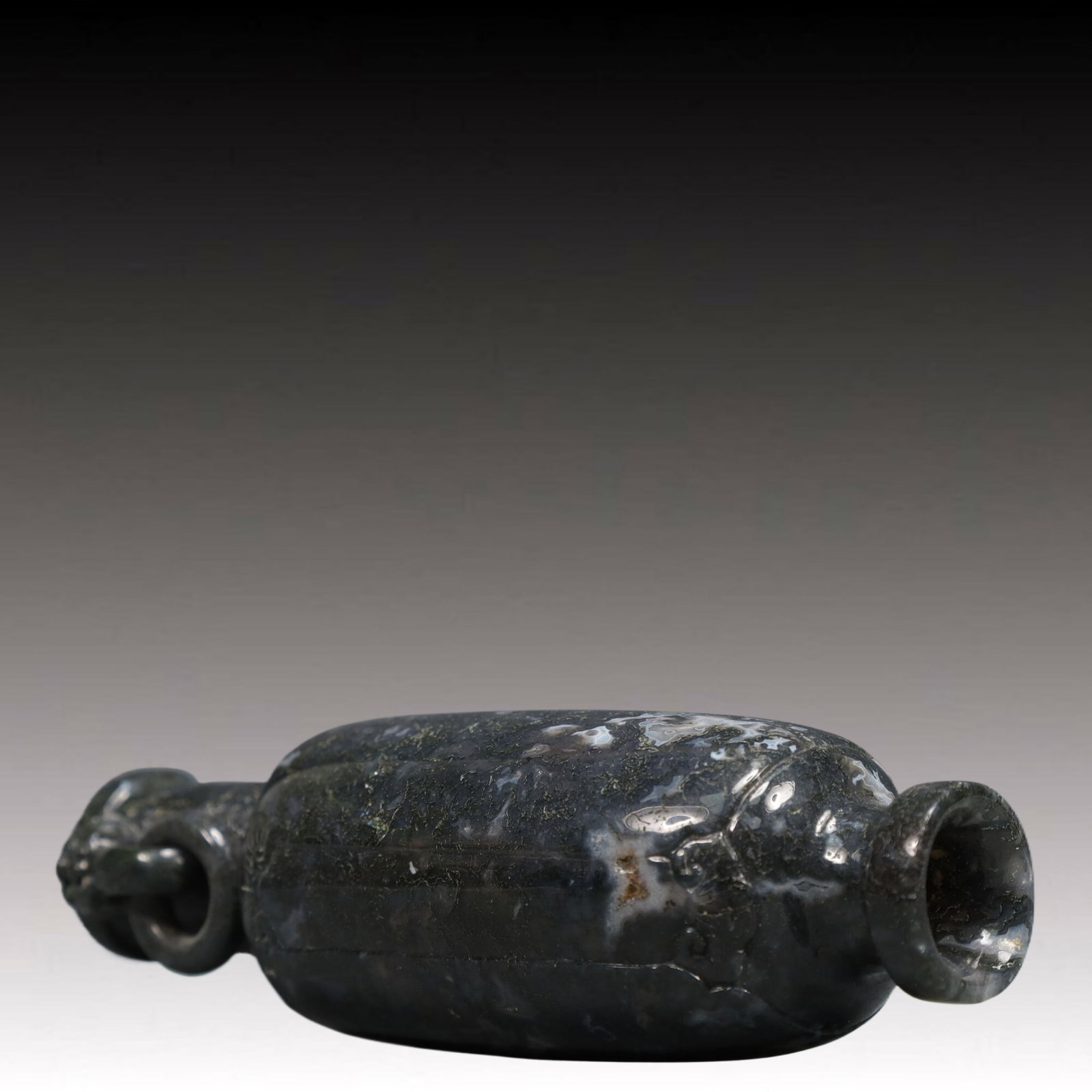An Exquisite Jasper Double-Ears Vase - 8