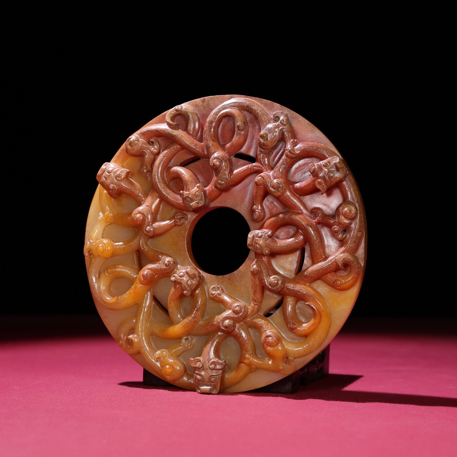 An Exquisite White Jade Chi-Dragon Pattern Pendant - 5