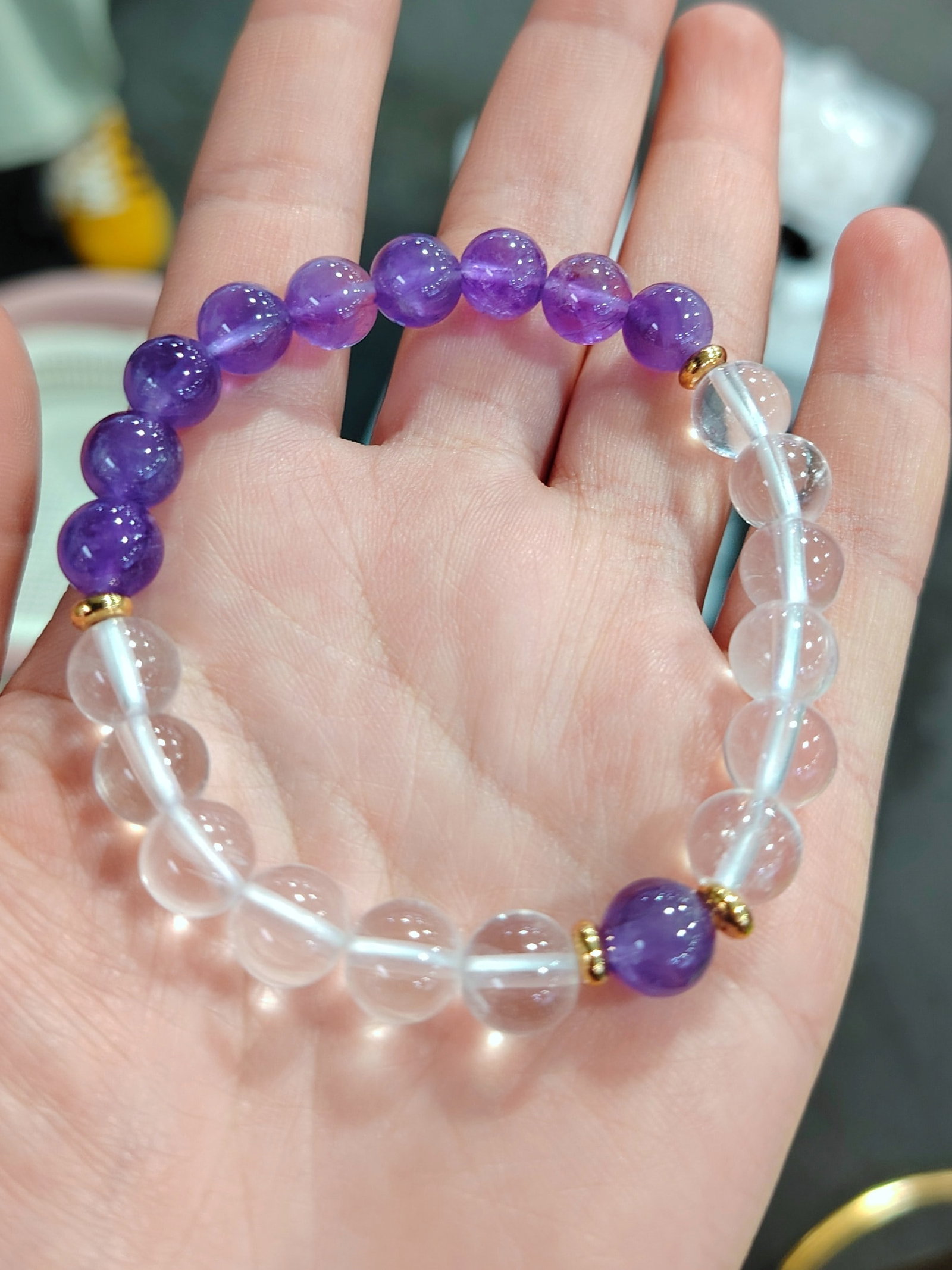 An Exquisite Crystal Bracelets: An Exquisite Crystal Bracelets,Size:0.3inx0.3in 水晶手串
