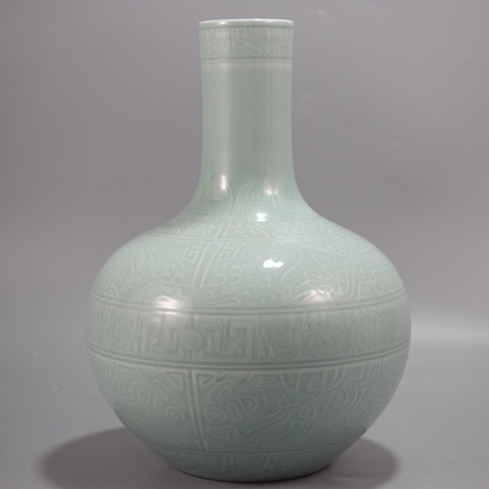 A Rare Celadon Glazed Vase - 2
