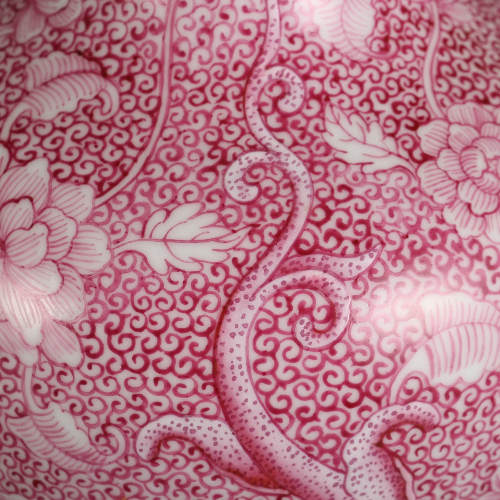 An Exquisite Ruby Red-Glazed Landscape Pattern Vase,with poem - 6