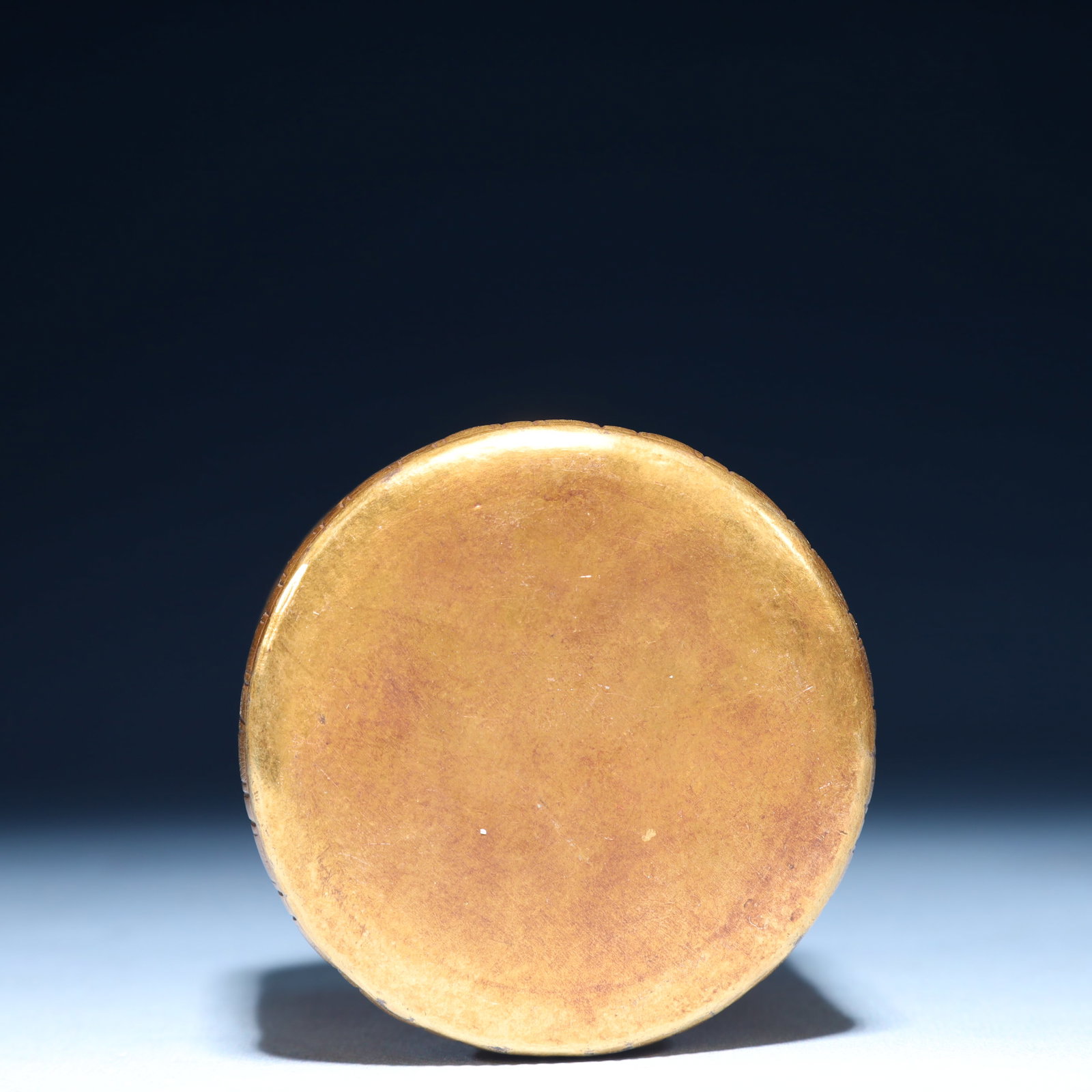 An Exquisite Gilt Bronze Lotus Pattern Stem Cup - 13