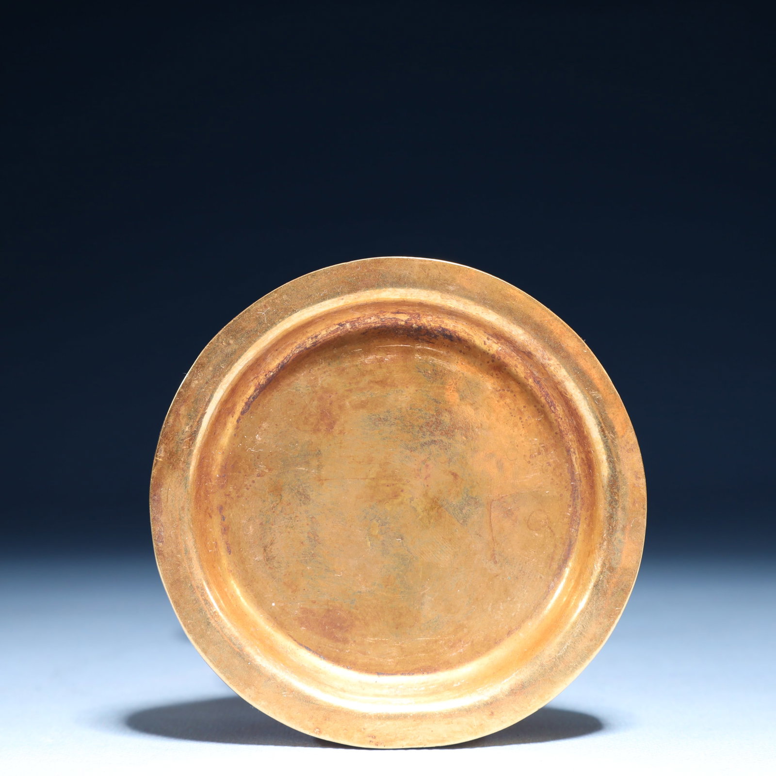 An Exquisite Gilt Bronze Lotus Pattern Stem Cup - 14