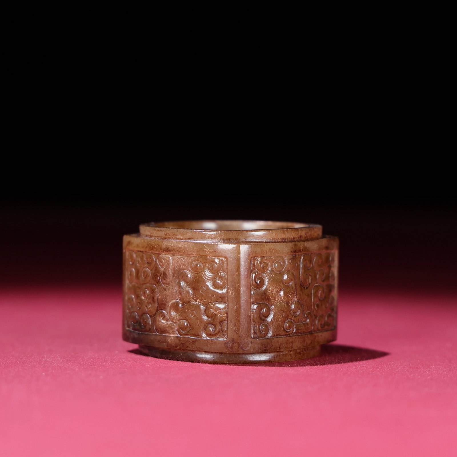 White Jade Dragon Pattern Jade Cong - 3