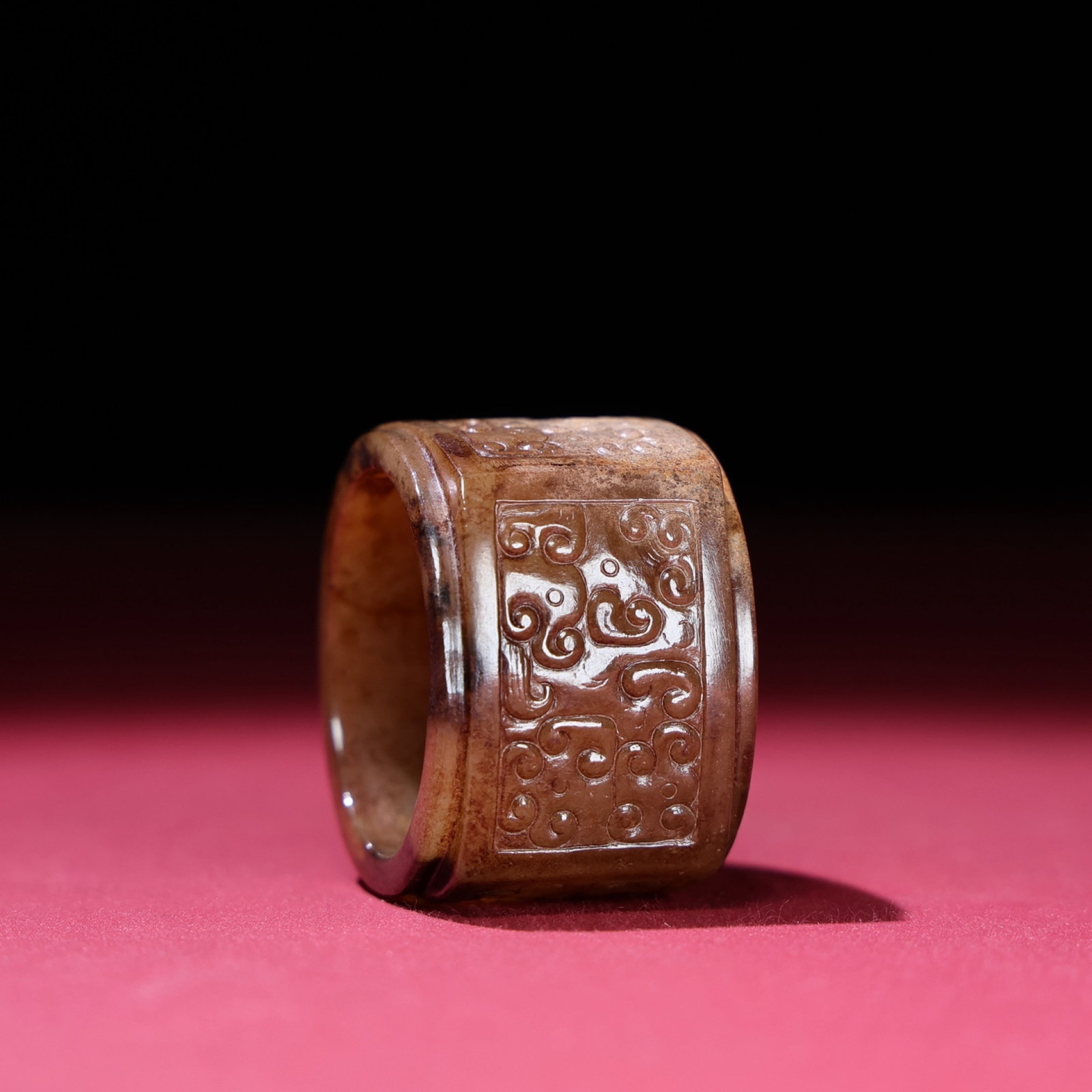 White Jade Dragon Pattern Jade Cong - 8