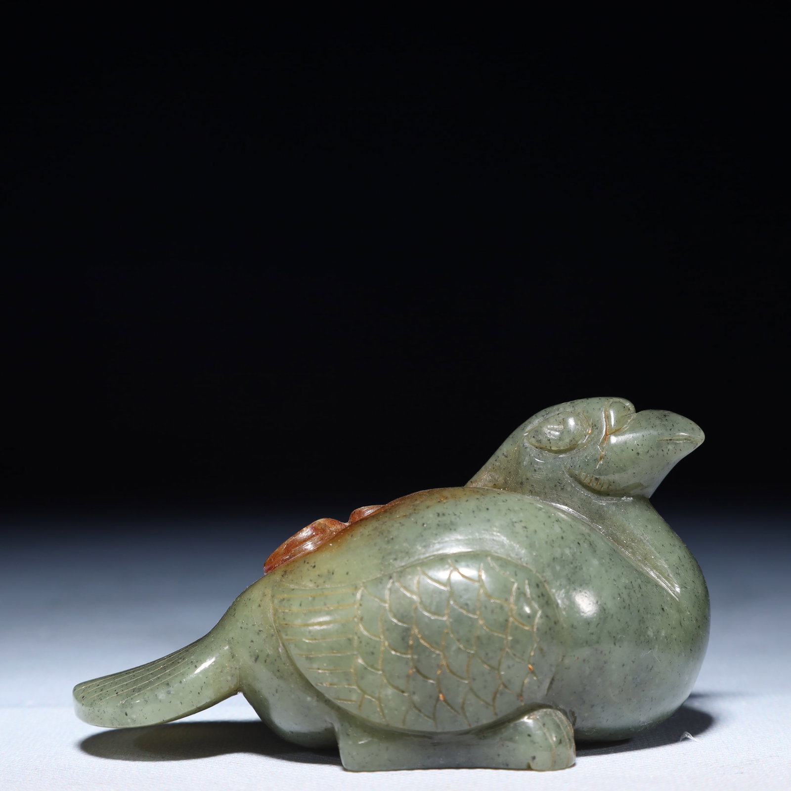 An Exquisite Jasper Bird Ornament (1 of 9)