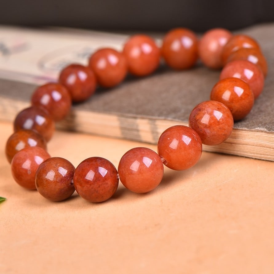 An Exquisite Red Jade Bracelets - 2