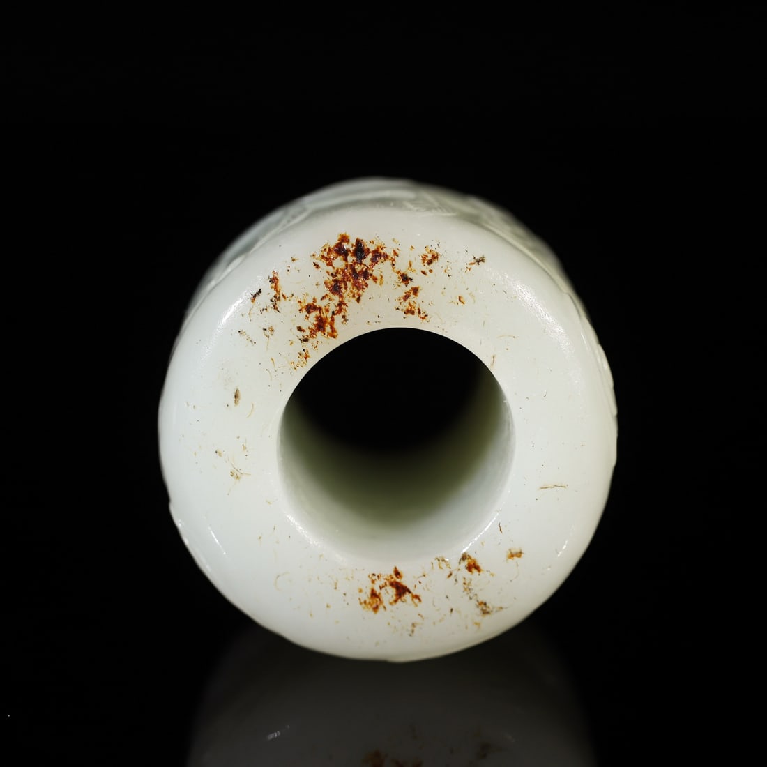 A Exquisite Hotan Jade Dragon Thumb Ring - 9