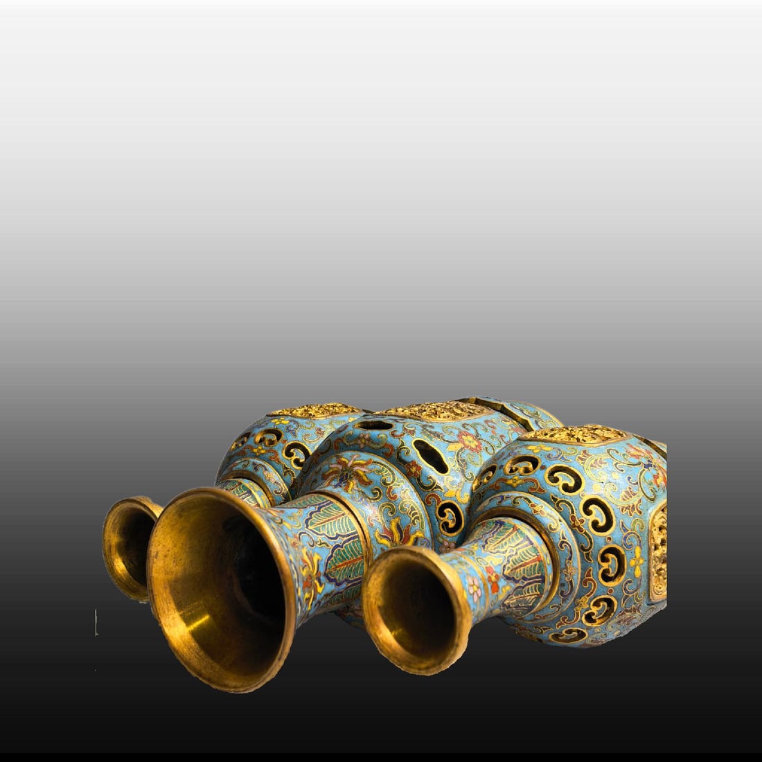 A Exquisite Cloisonne Lotus Pattern Vase - 8