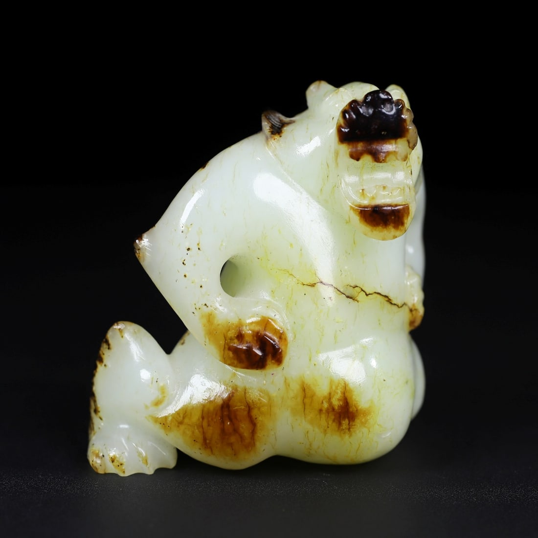 A Exquisite Hotan Jade Bear Ornament (1 of 9)