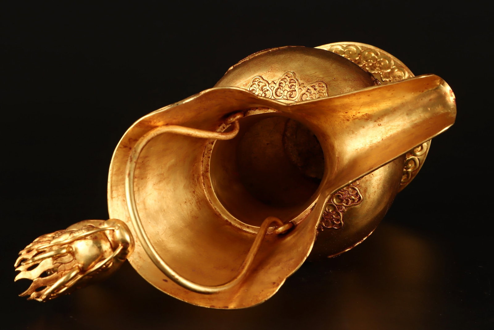 A Exquisite Gilt Bronze Dragon Handle Ewer - 4