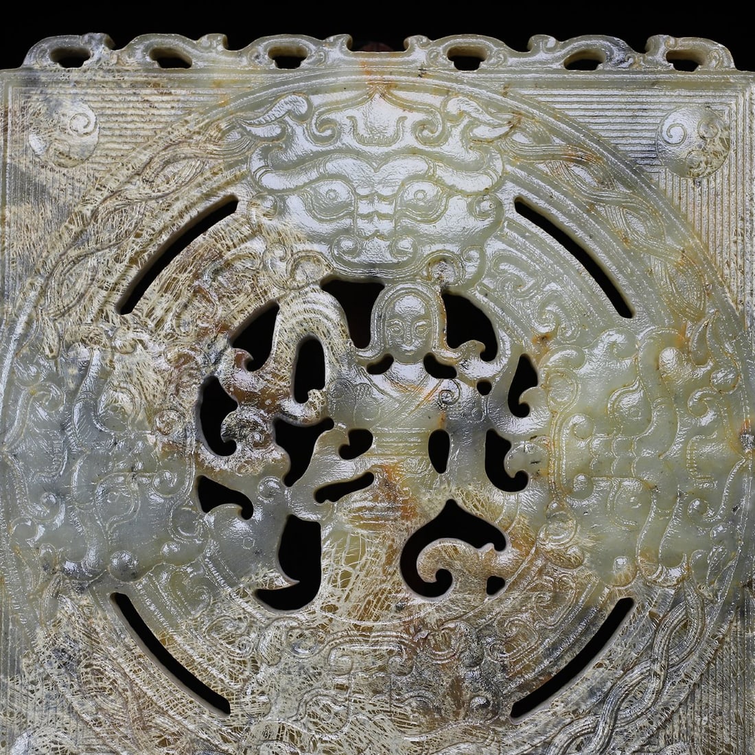 A Exquisite Hotan Jade Figures Pattern Jade Pendant - 5