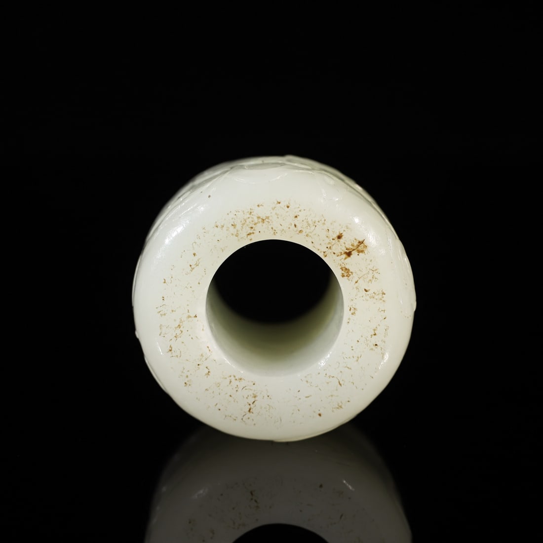 A Exquisite Hotan Jade Dragon Thumb Ring - 6