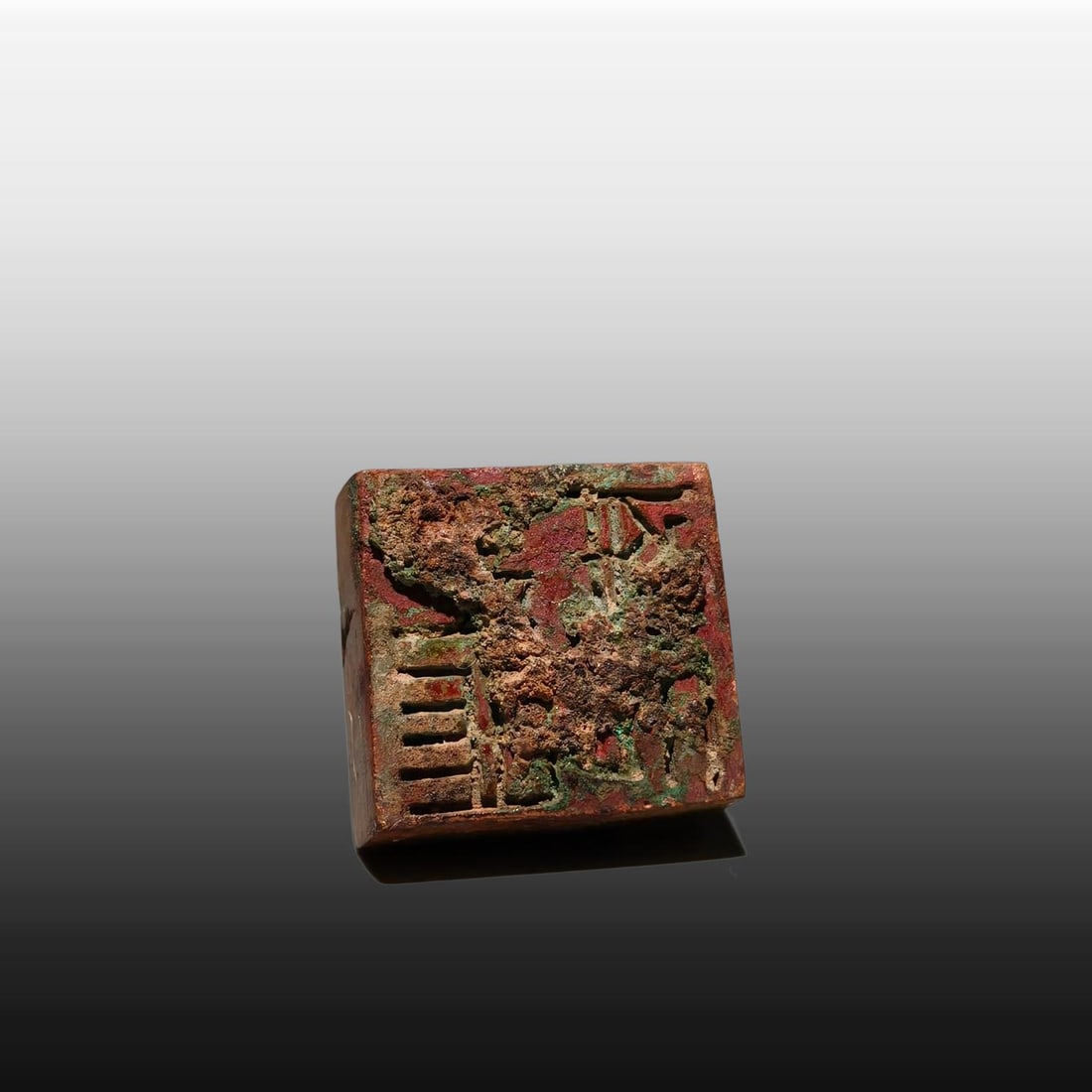 A Exquisite Gilt Bronze Turtle Seal - 9