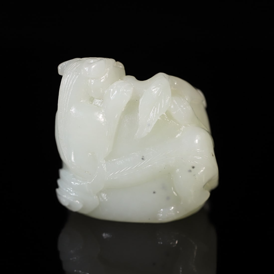 A Exquisite Hotan Jade Dragon Thumb Ring - 6