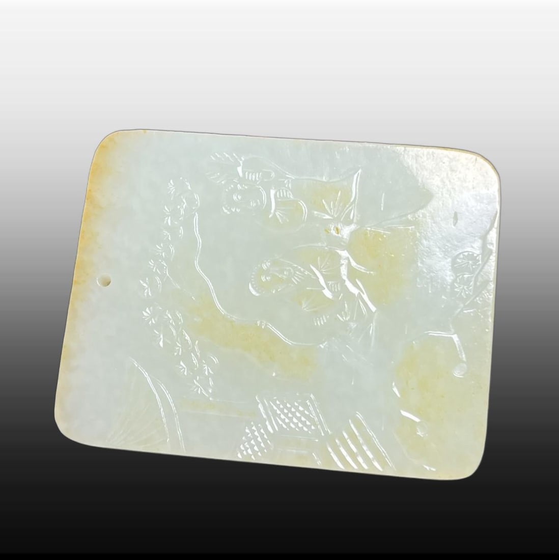 A Exquisite Hotan Jade Figures Pattern Jade pendant - 4