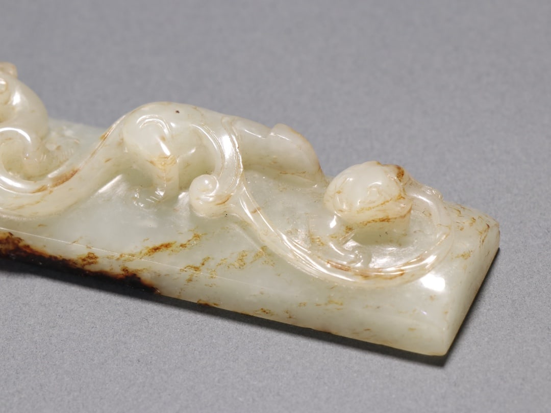 A Exquisite Hotan Jade Dragon Pattern Ornament - 2