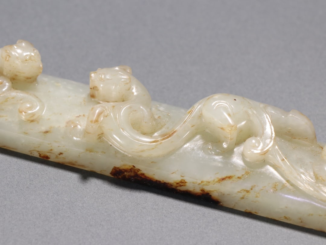 A Exquisite Hotan Jade Dragon Pattern Ornament - 3