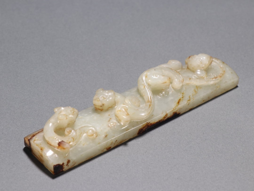A Exquisite Hotan Jade Dragon Pattern Ornament - 5