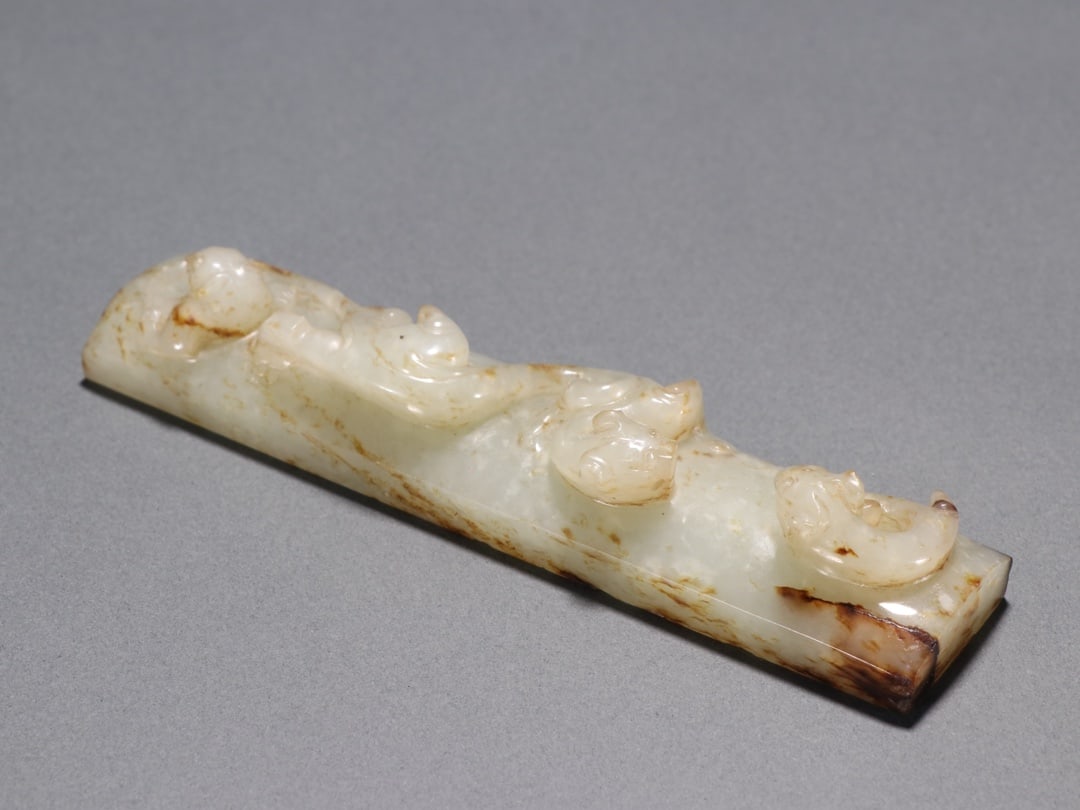 A Exquisite Hotan Jade Dragon Pattern Ornament - 6