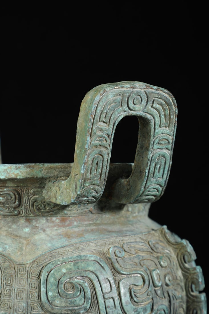 A Exquisite Bronze Beast-Face Pattern Censer - 6