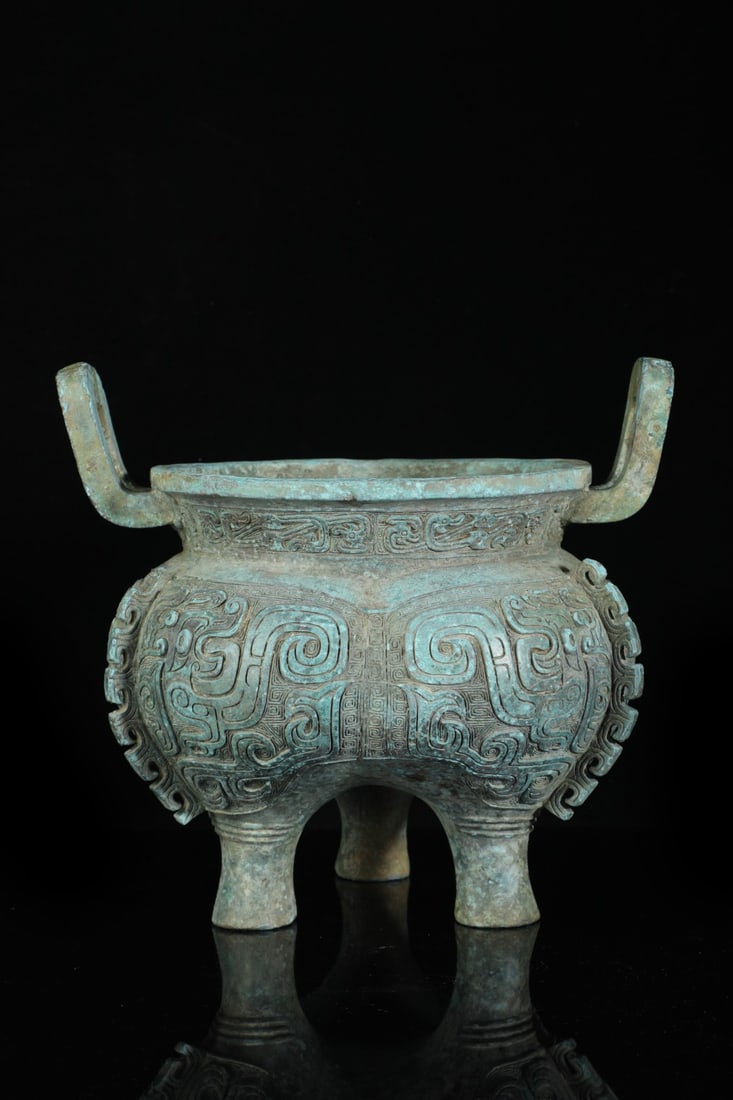 A Exquisite Bronze Beast-Face Pattern Censer - 7