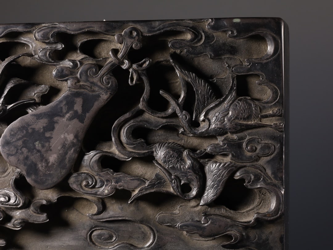 A Exquisite Crane Pattern Duan Inkstone - 3