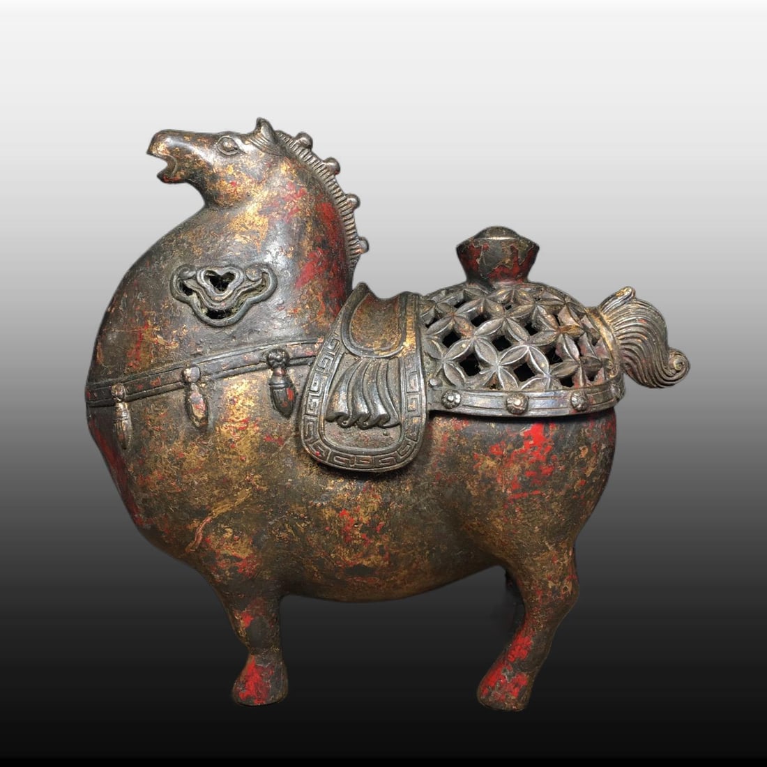 A Exquisite Copper Horse Ornament (1 of 9)